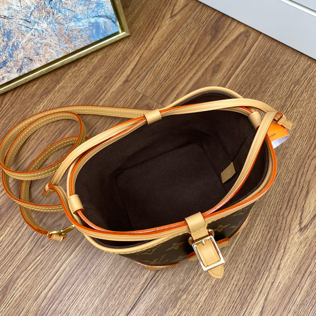 Louis Vuitton Monogram Nano Bucket Bag - Miniature Crossbody Handbag
