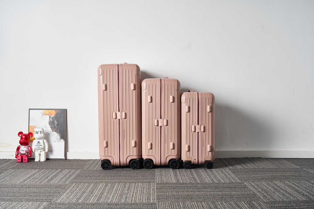 Pastel Pink Hardshell Spinner Luggage 3-Piece Travel Suitcase Set
