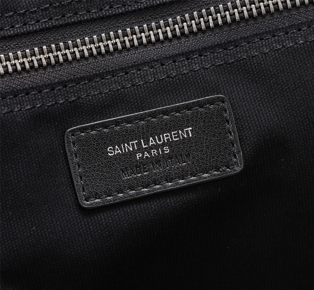 Saint Laurent Rive Gauche Tote Bag in Black Canvas