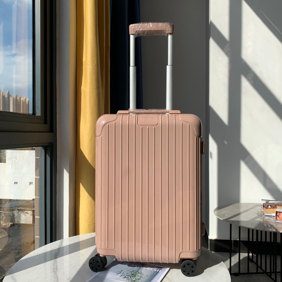 Blush Pink Hardshell Carry-On Suitcase with Spinner Wheels