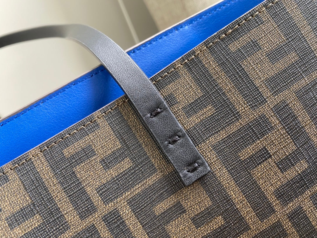 Fendi Zucca Monogram Canvas Tote Bag