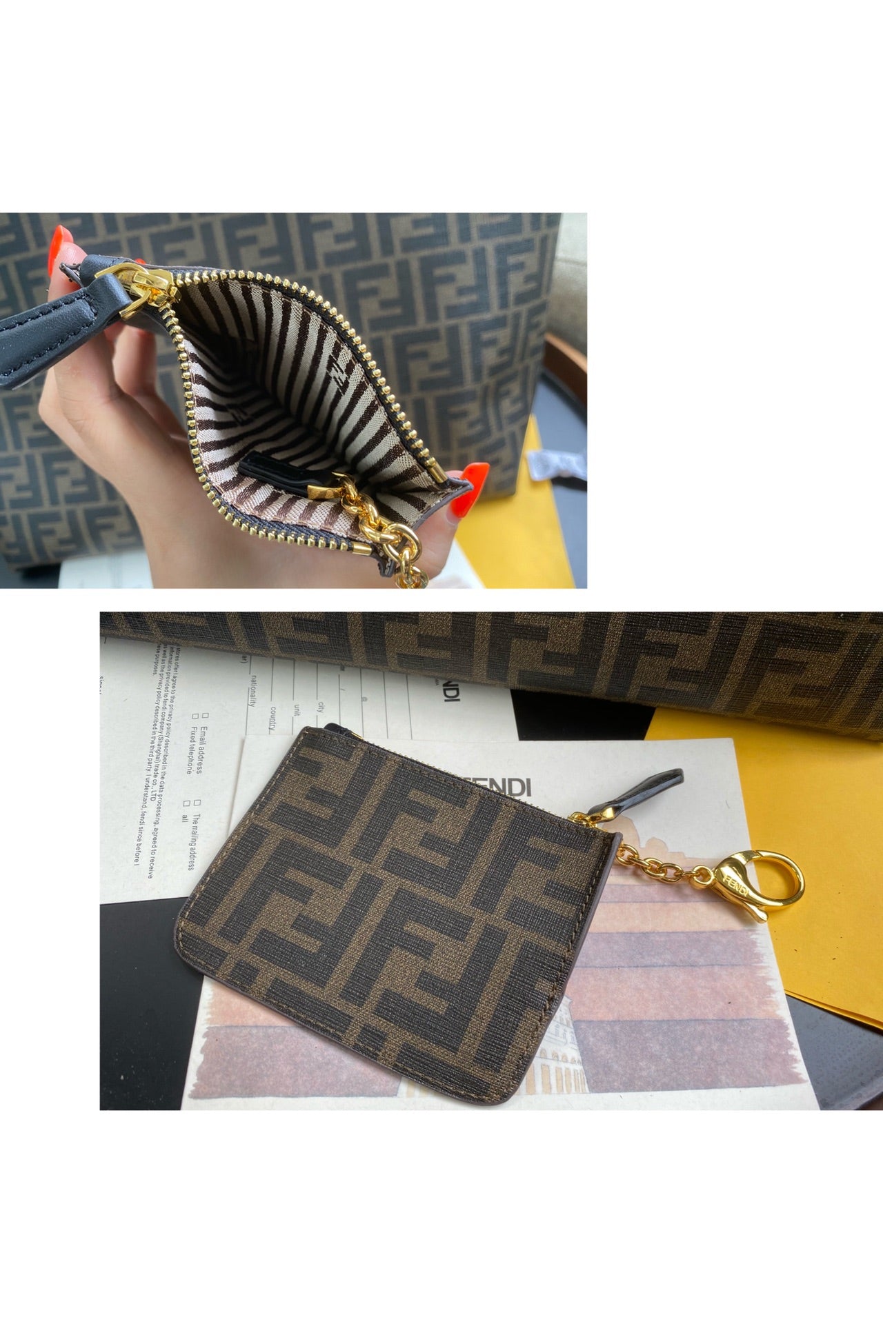 Fendi Zucca Monogram Canvas Tote Bag