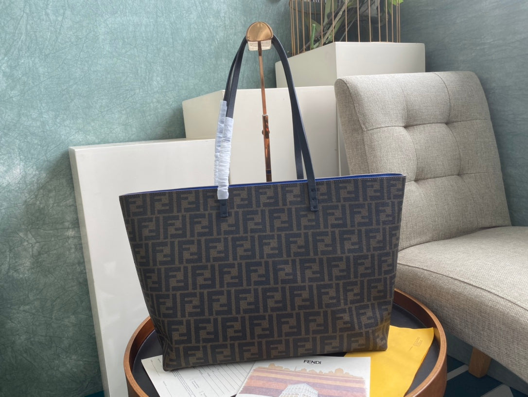 Fendi Zucca Monogram Canvas Tote Bag