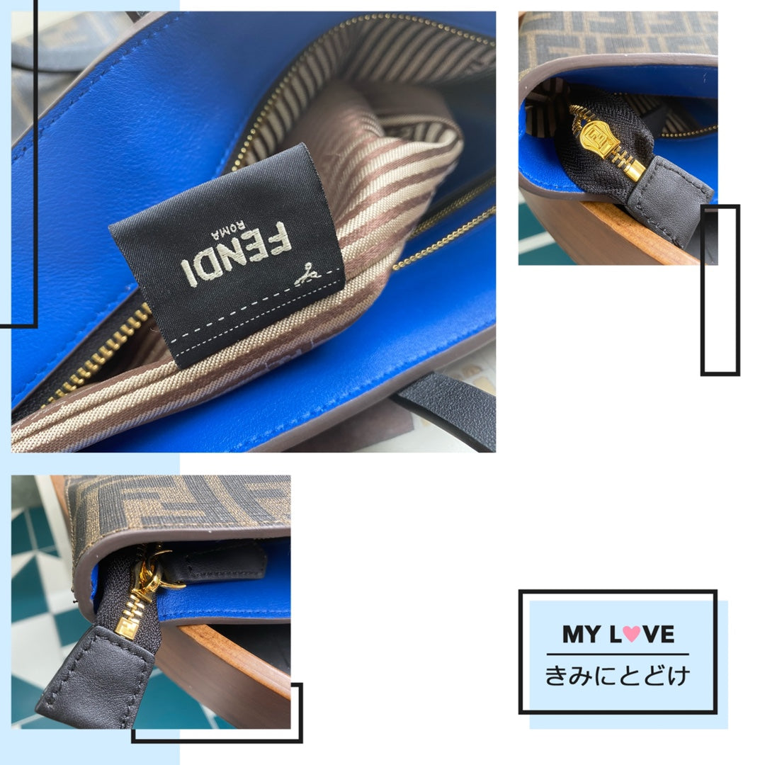 Fendi Zucca Monogram Canvas Tote Bag