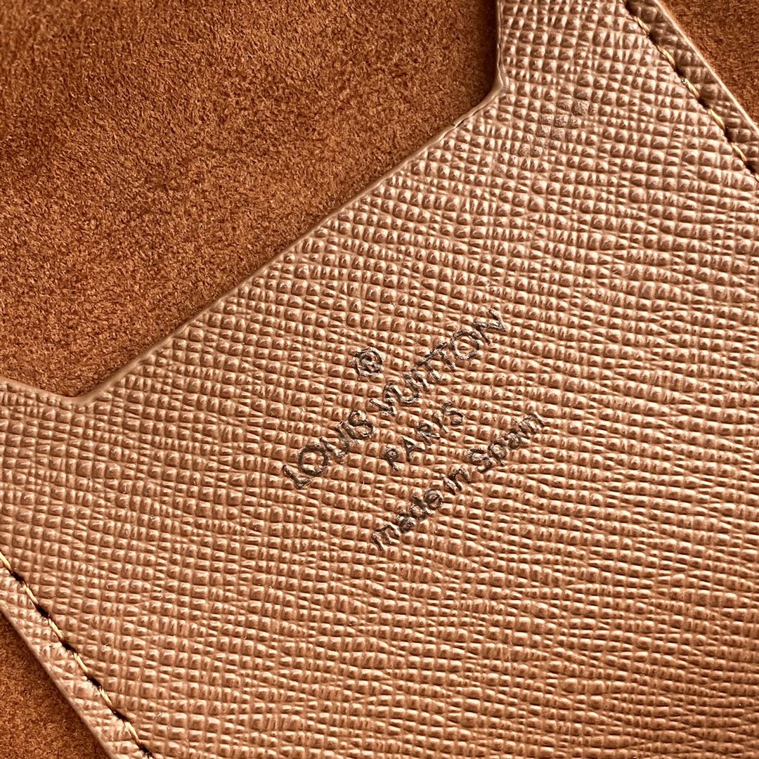 Louis Vuitton Classic Brown Monogram Cylindrical Bucket Bag with Gold Chain