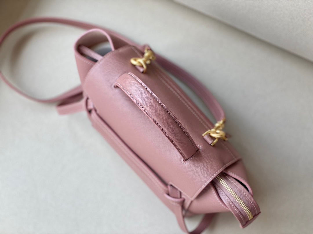 Celine Pico Belt Bag in Grained Calfskin - Antique Rose Pink