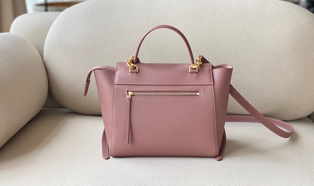 Celine Pico Belt Bag in Grained Calfskin - Antique Rose Pink