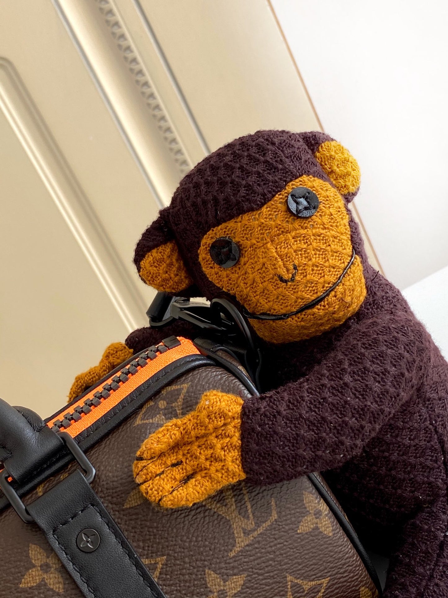 Louis Vuitton Keepall XS Monogram Canvas with Monkey Doll