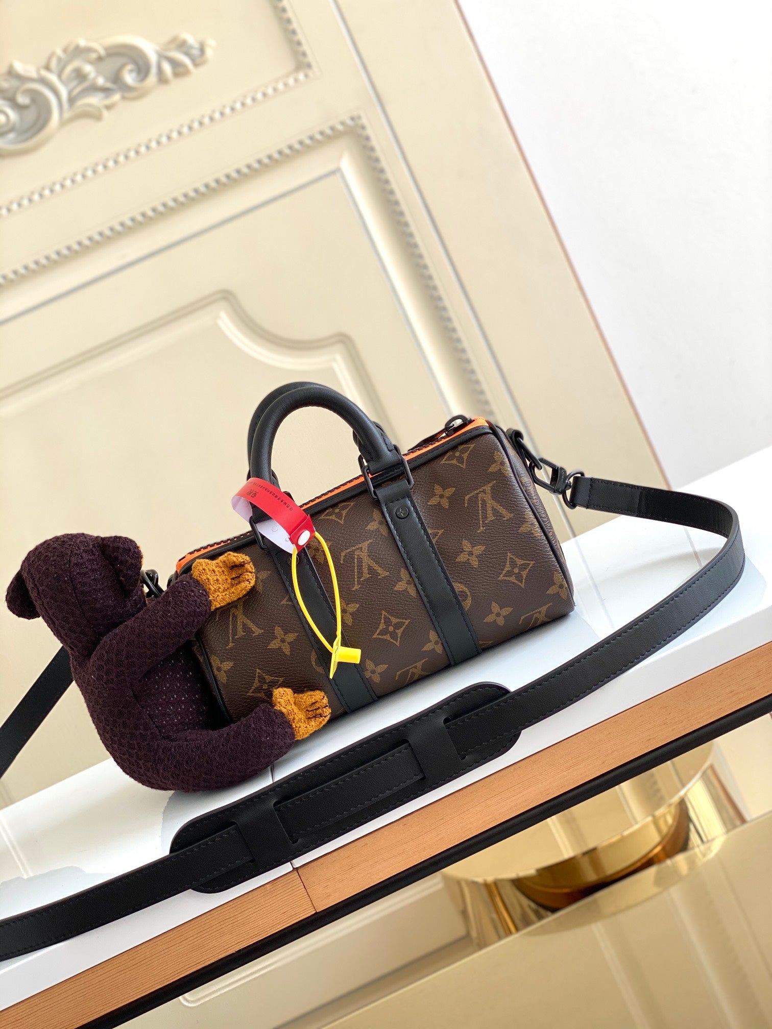 Louis Vuitton Keepall XS Monogram Canvas with Monkey Doll