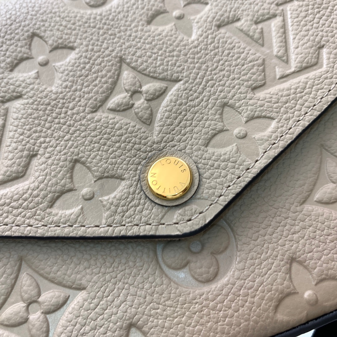 Louis Vuitton Félicie Pochette Monogram Empreinte Leather - Turtledove