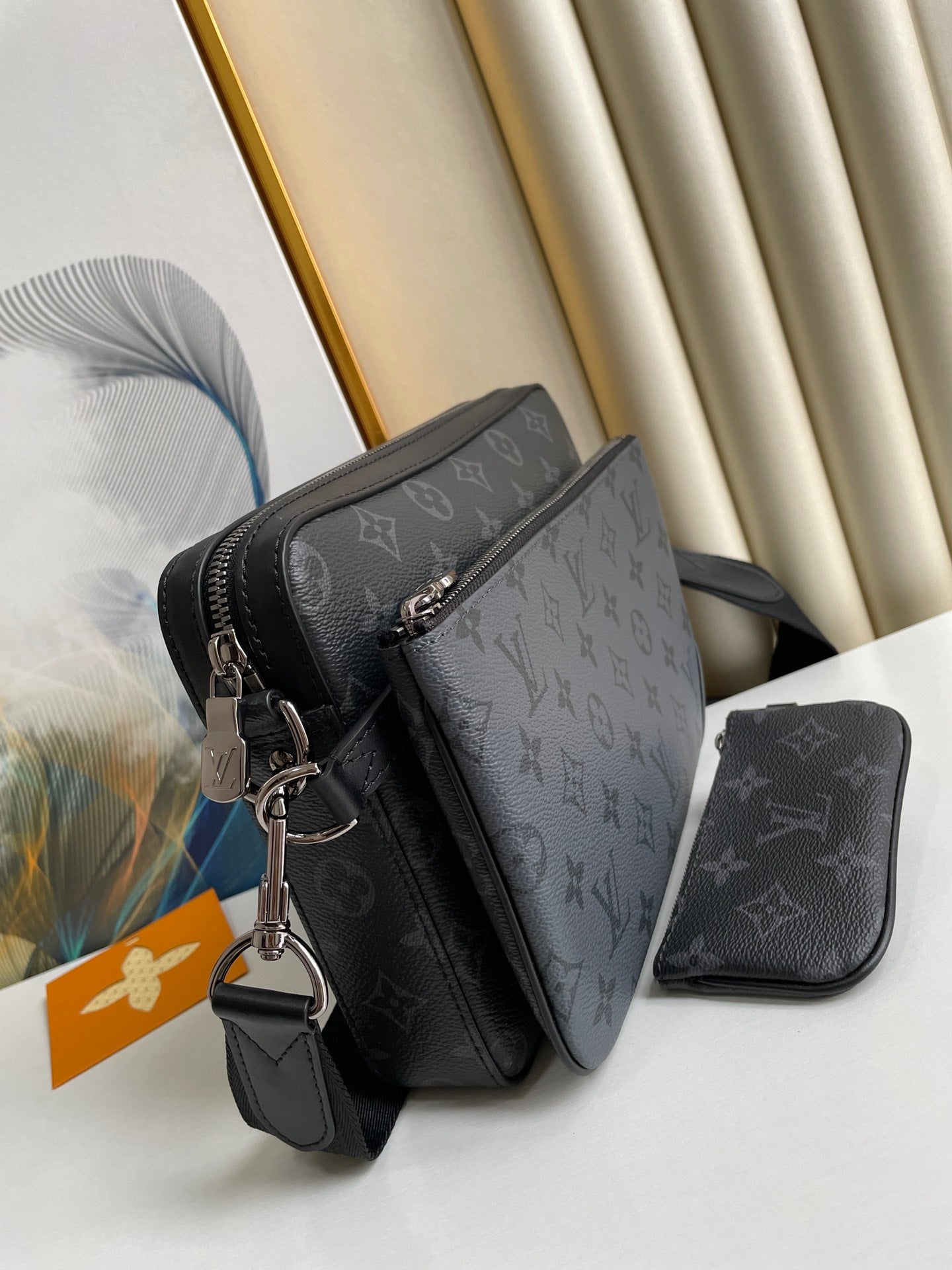 Louis Vuitton Trio Messenger Bag Monogram Eclipse Canvas - Men's Crossbody