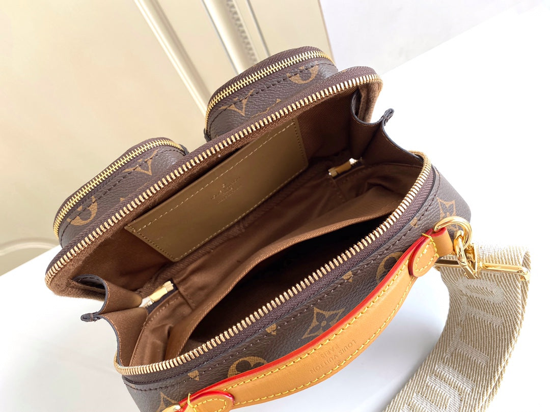 Louis Vuitton Utility Crossbody Bag - Monogram Canvas Brown