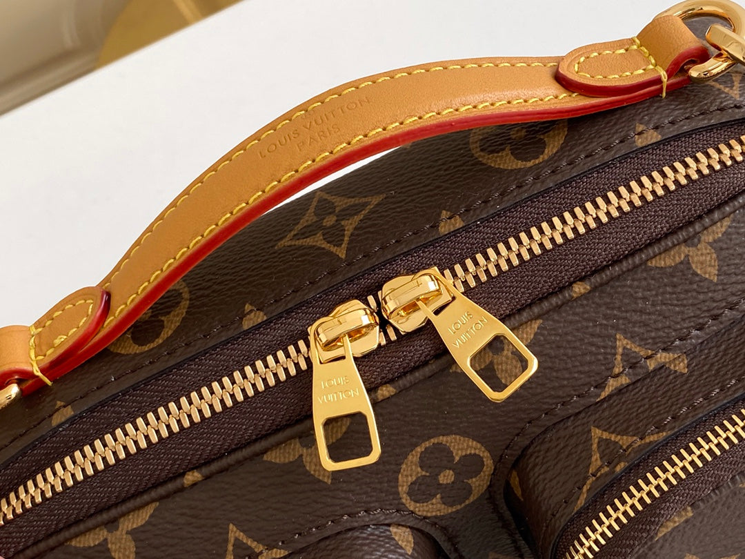 Louis Vuitton Utility Crossbody Bag - Monogram Canvas Brown