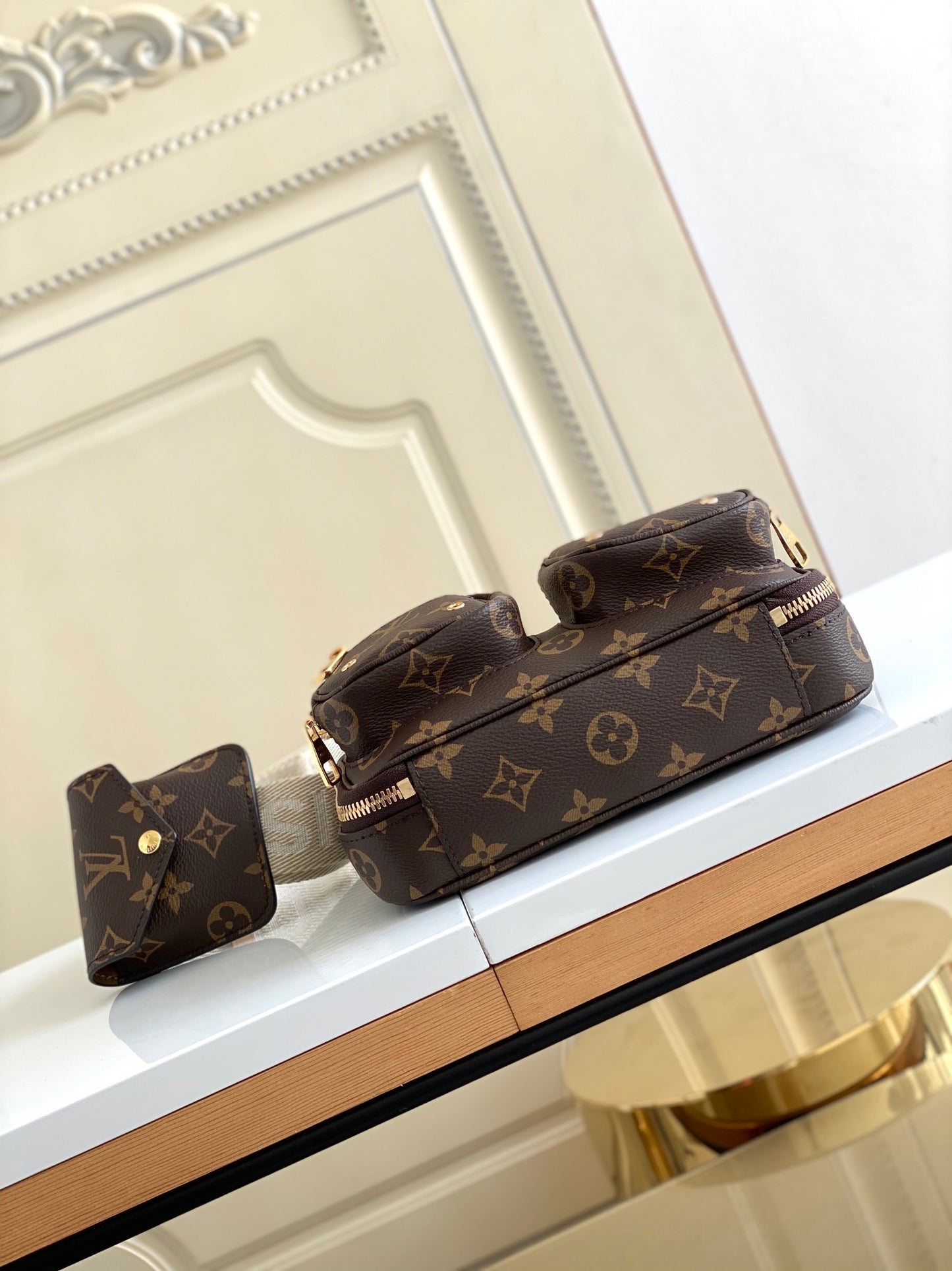 Louis Vuitton Utility Crossbody Bag - Monogram Canvas Brown