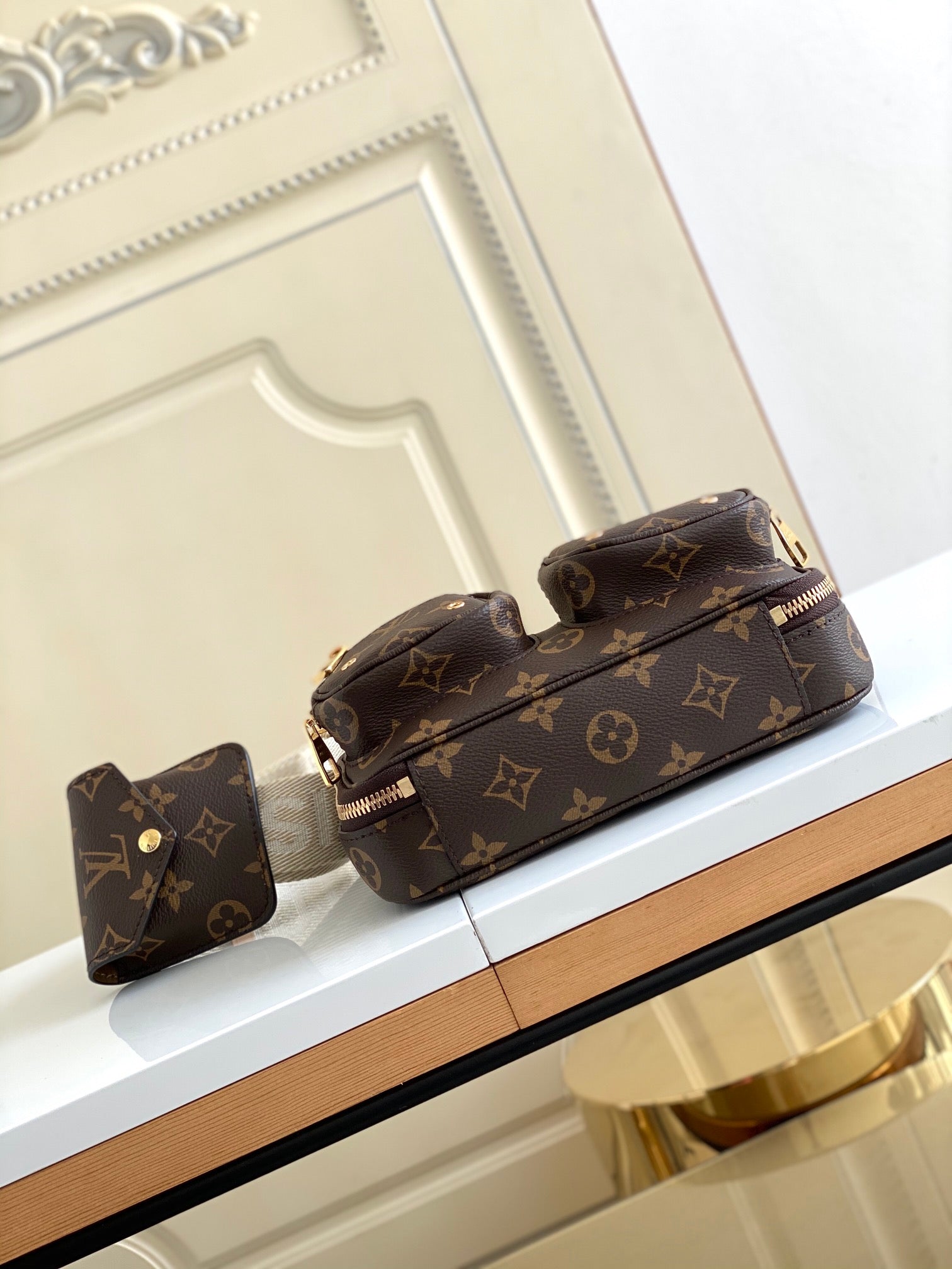Louis Vuitton Utility Crossbody Bag - Monogram Canvas Brown