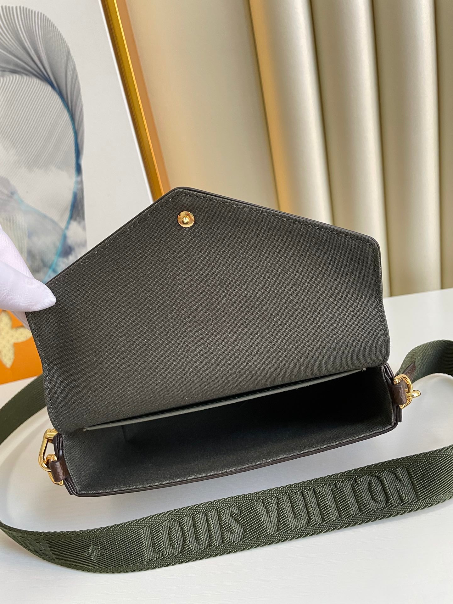Louis Vuitton Félicie Pochette Monogram Canvas Crossbody Bag with Small Pouch Set