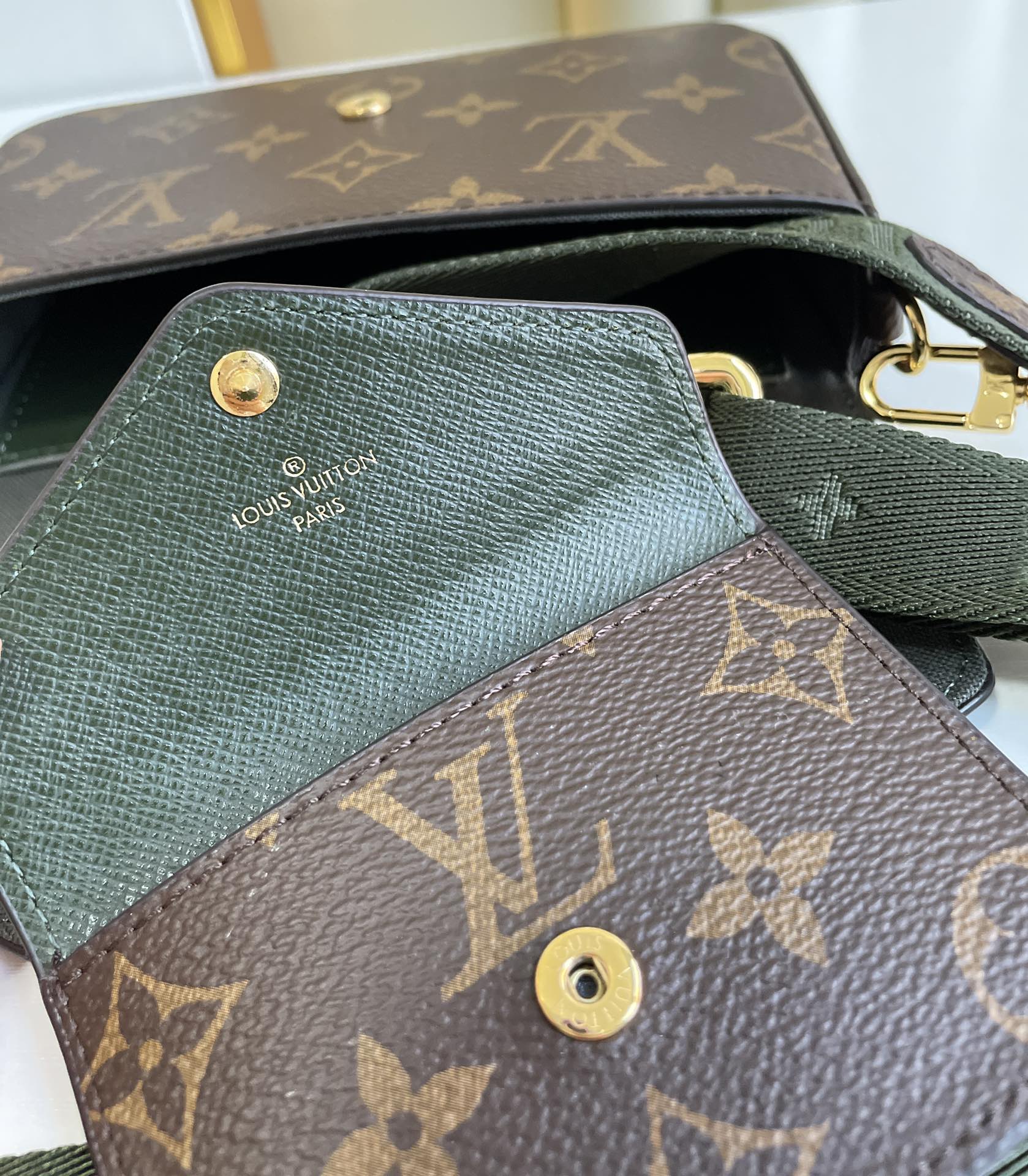 Louis Vuitton Félicie Pochette Monogram Canvas Crossbody Bag with Small Pouch Set