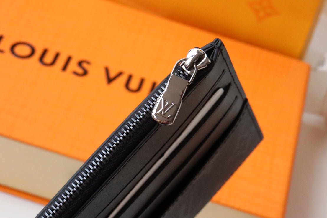 Louis Vuitton Monogram Eclipse Canvas Pouch - Black Designer Travel Accessory