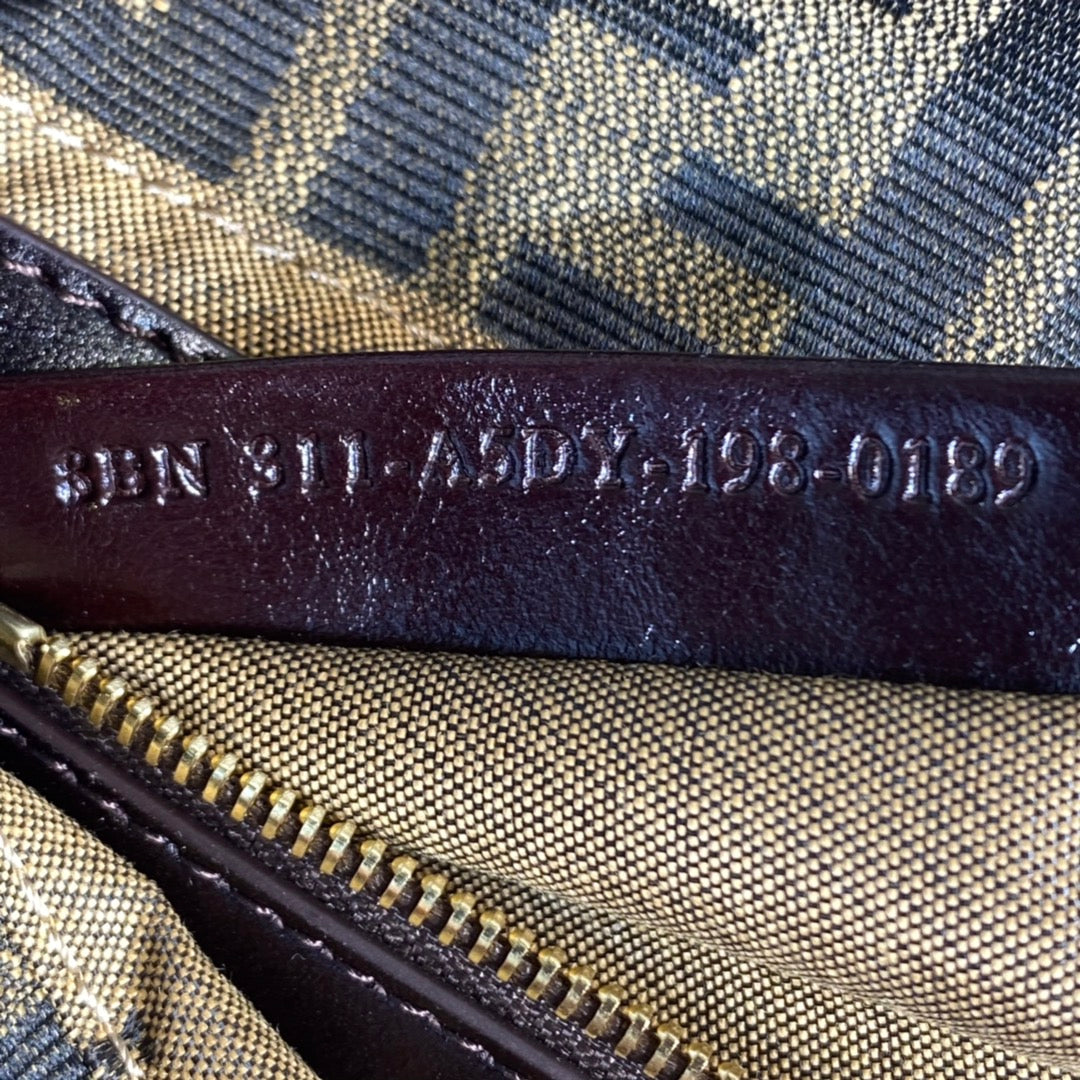 Fendi Vintage Zucca Canvas Baguette Shoulder Bag - Brown Monogram