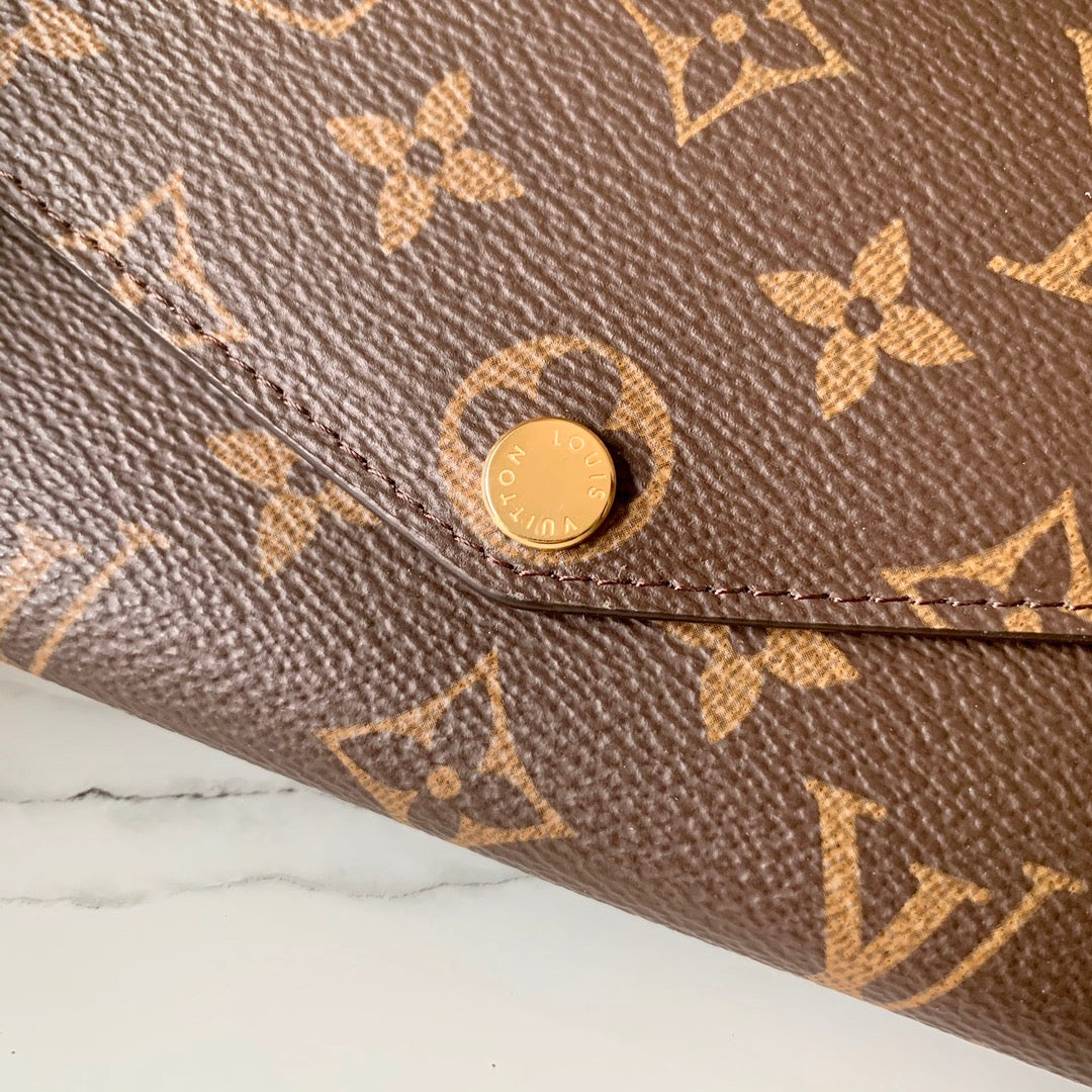 Louis Vuitton Sarah Wallet Monogram Canvas Brown - Model M60531
