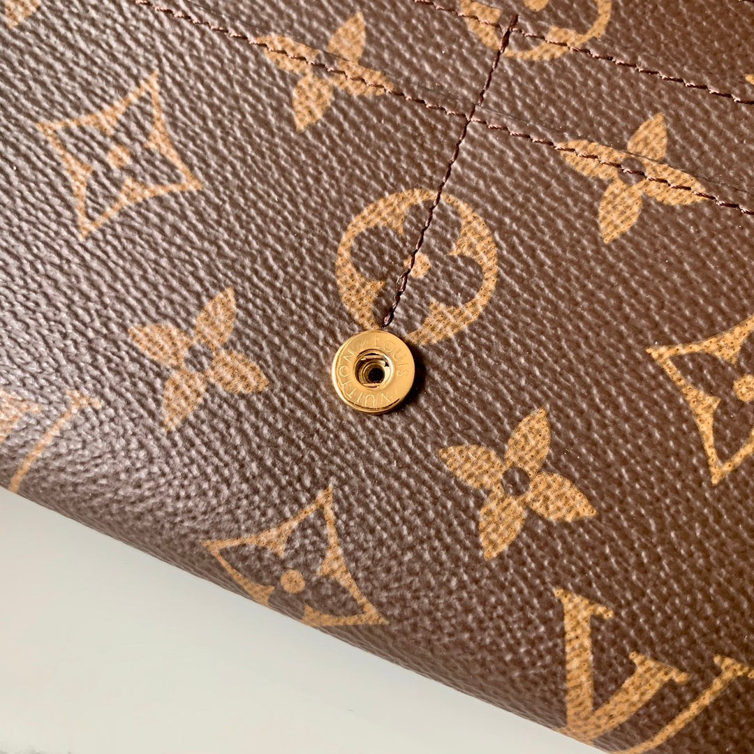 Louis Vuitton Sarah Wallet Monogram Canvas Brown - Model M60531