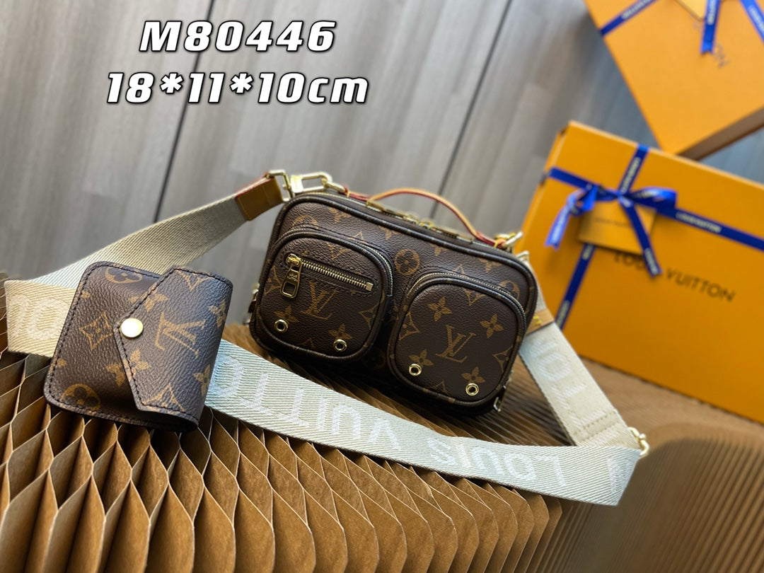 Louis Vuitton Utility Crossbody Bag Monogram Canvas - M80446