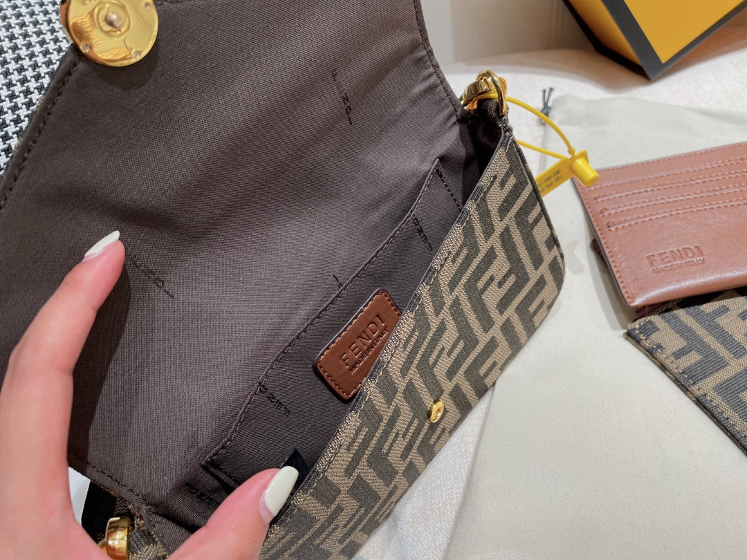Fendi FF Monogram Canvas Bag and Accessories Collection