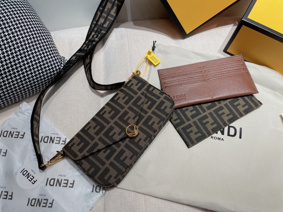 Fendi FF Monogram Canvas Bag and Accessories Collection