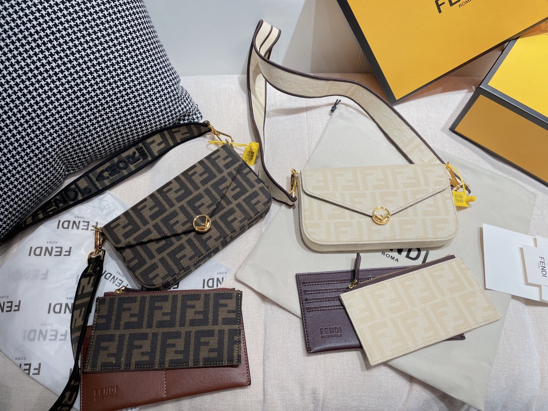Fendi FF Monogram Canvas Bag and Accessories Collection