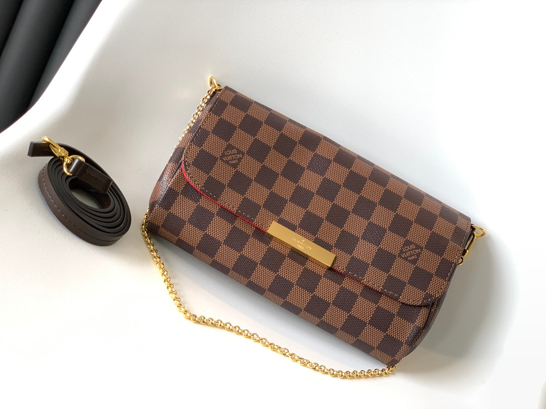 Louis Vuitton Favorite MM Damier Ebene Crossbody Bag