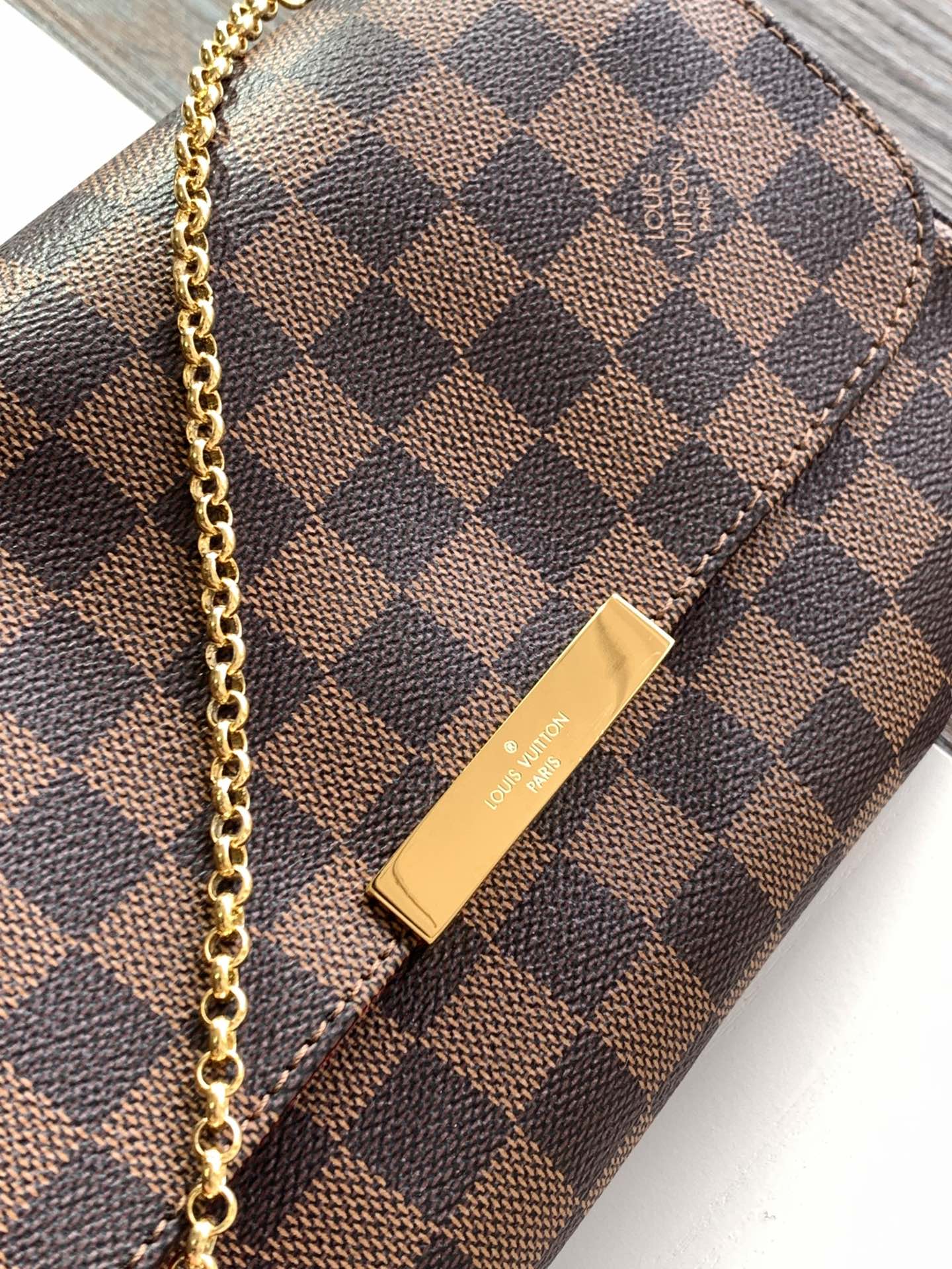 Louis Vuitton Favorite MM Damier Ebene Crossbody Bag