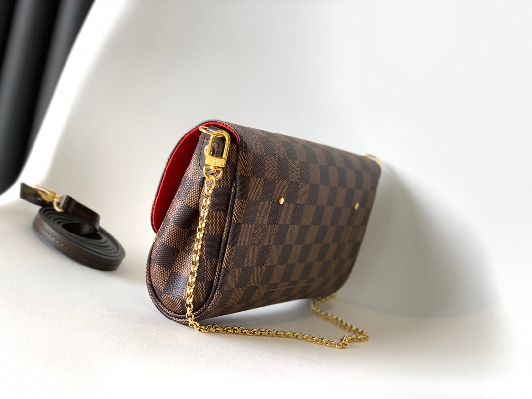 Louis Vuitton Favorite MM Damier Ebene Crossbody Bag