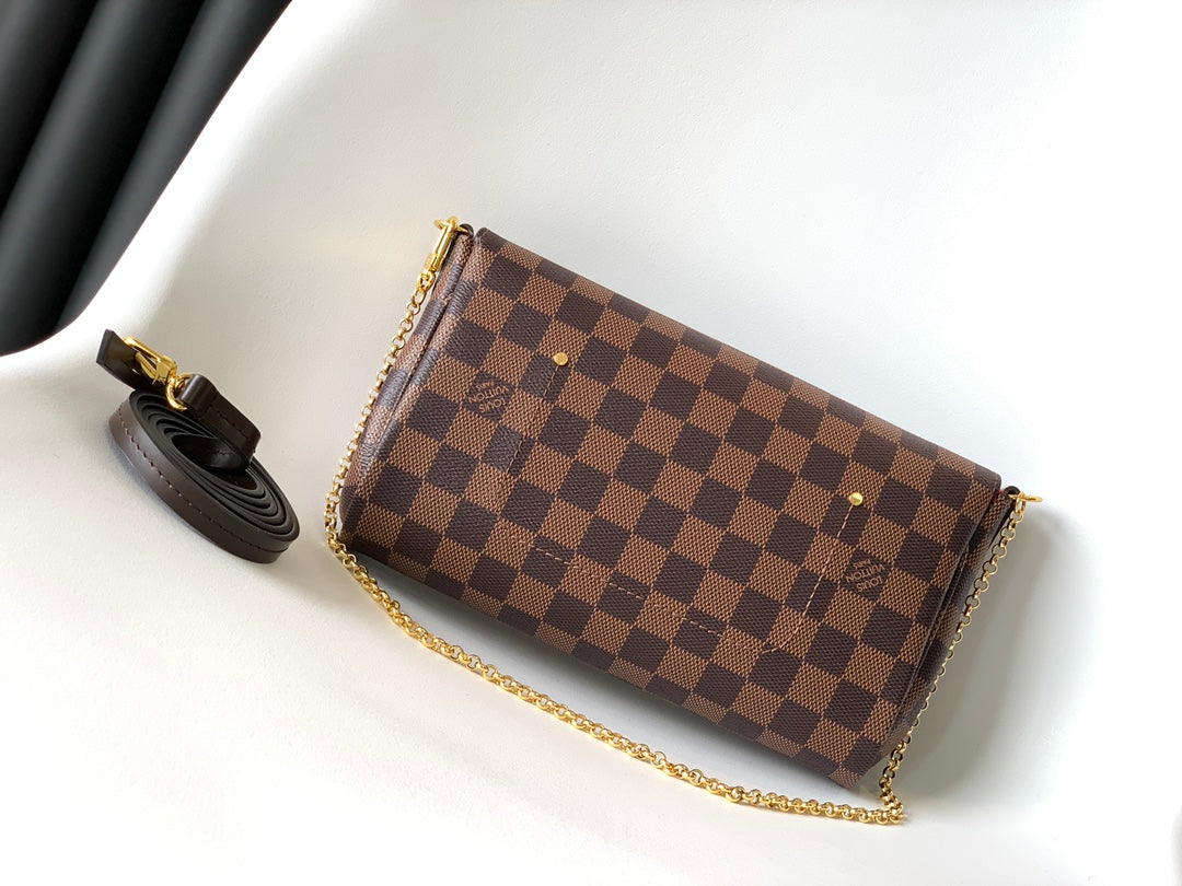 Louis Vuitton Favorite MM Damier Ebene Crossbody Bag