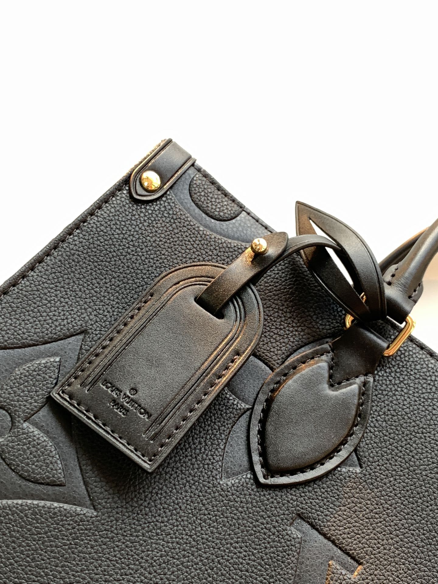 Louis Vuitton Onthego GM Tote Bag - Monogram Empreinte Leather - Black