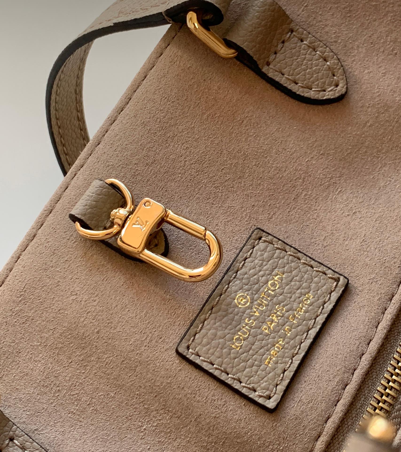 Louis Vuitton Onthego MM Monogram Empreinte Leather Tote Bag - Turtledove