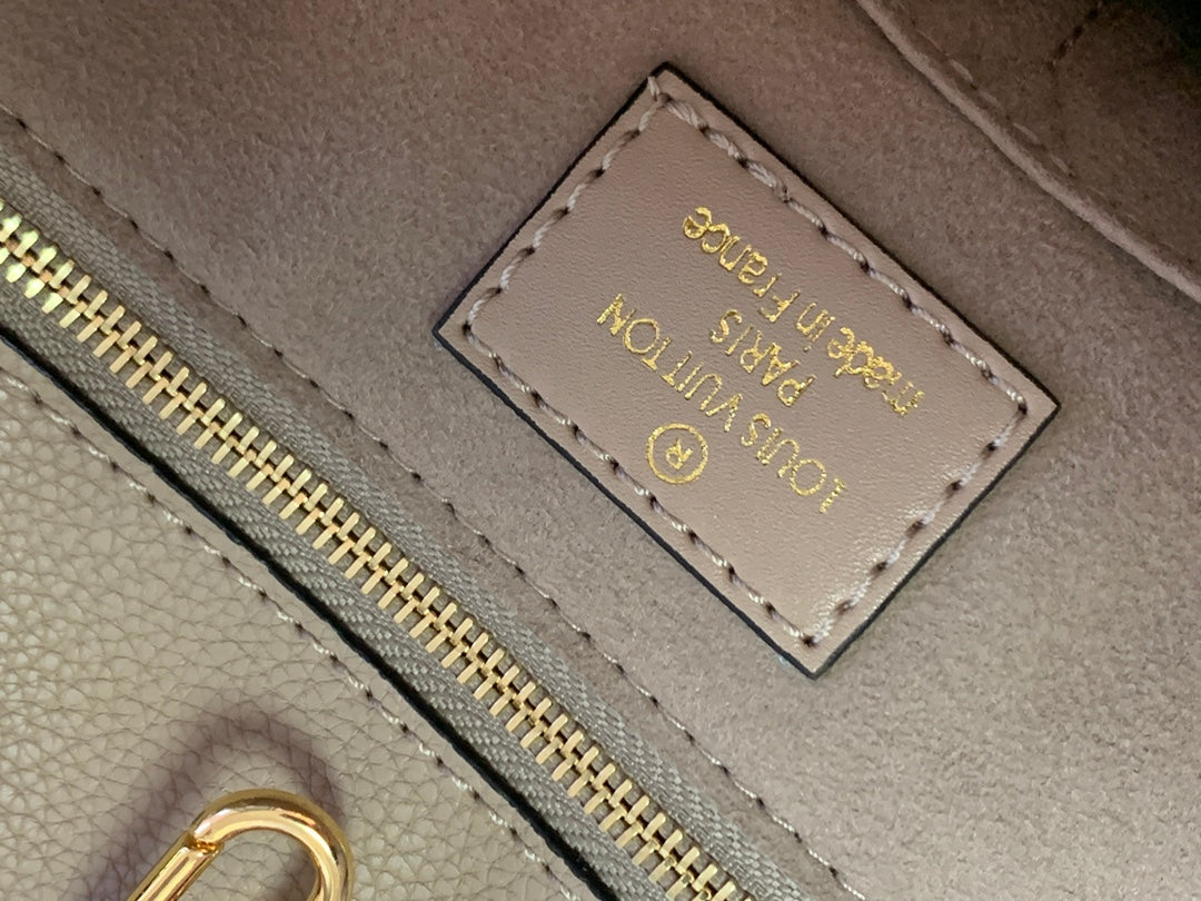 Louis Vuitton Onthego MM Monogram Empreinte Leather Tote Bag - Turtledove