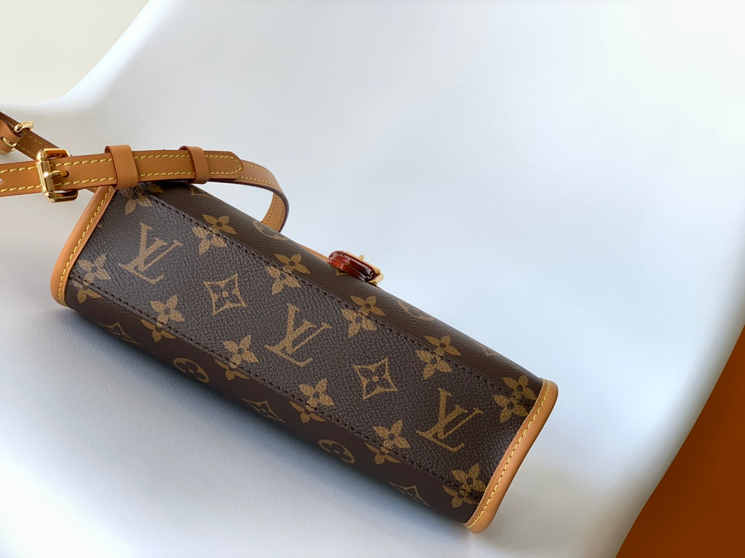 Louis Vuitton Monogram Canvas Marceau Shoulder Crossbody Bag - Brown