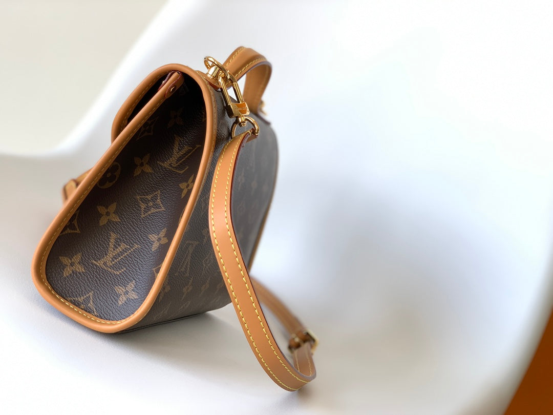 Louis Vuitton Monogram Canvas Marceau Shoulder Crossbody Bag - Brown