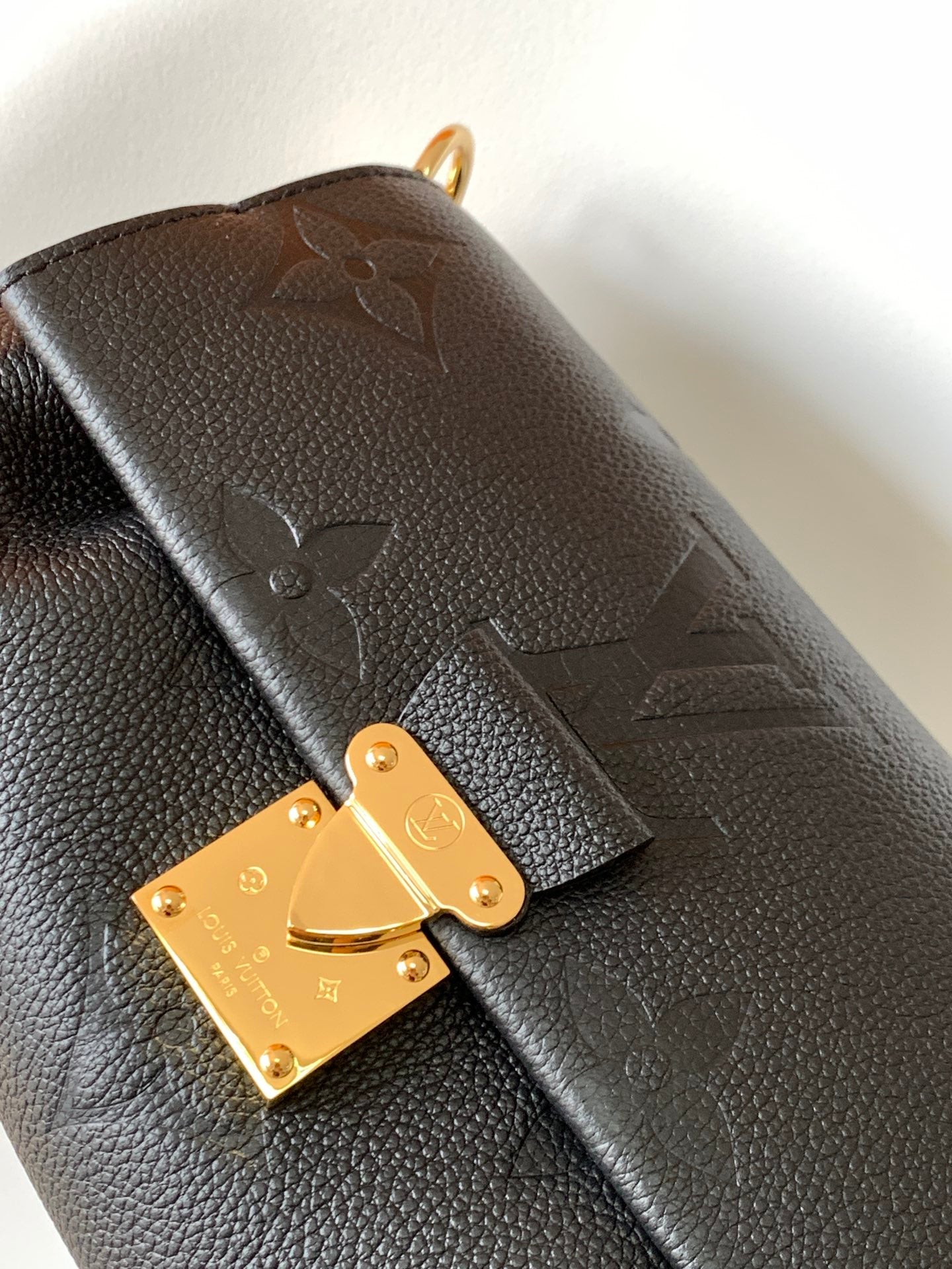 Louis Vuitton Diane Monogram Empreinte Leather Shoulder Bag - Black