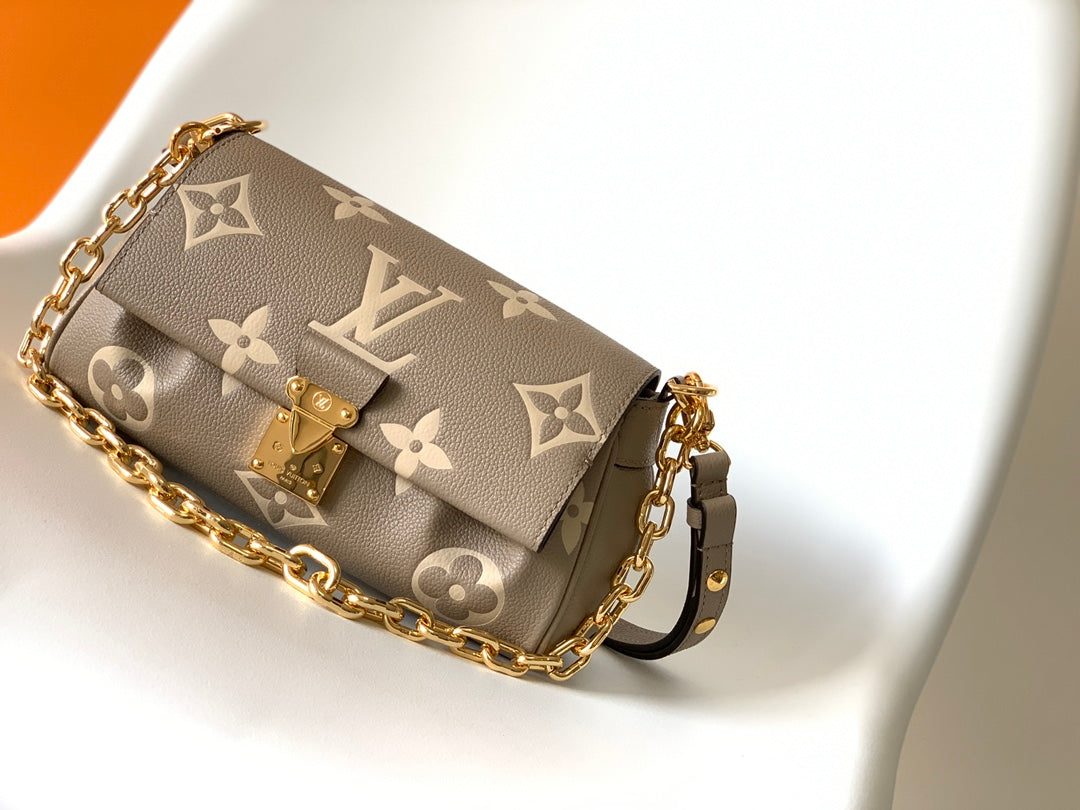 Louis Vuitton Easy Pouch On Strap Monogram Empreinte Leather - Turtledove