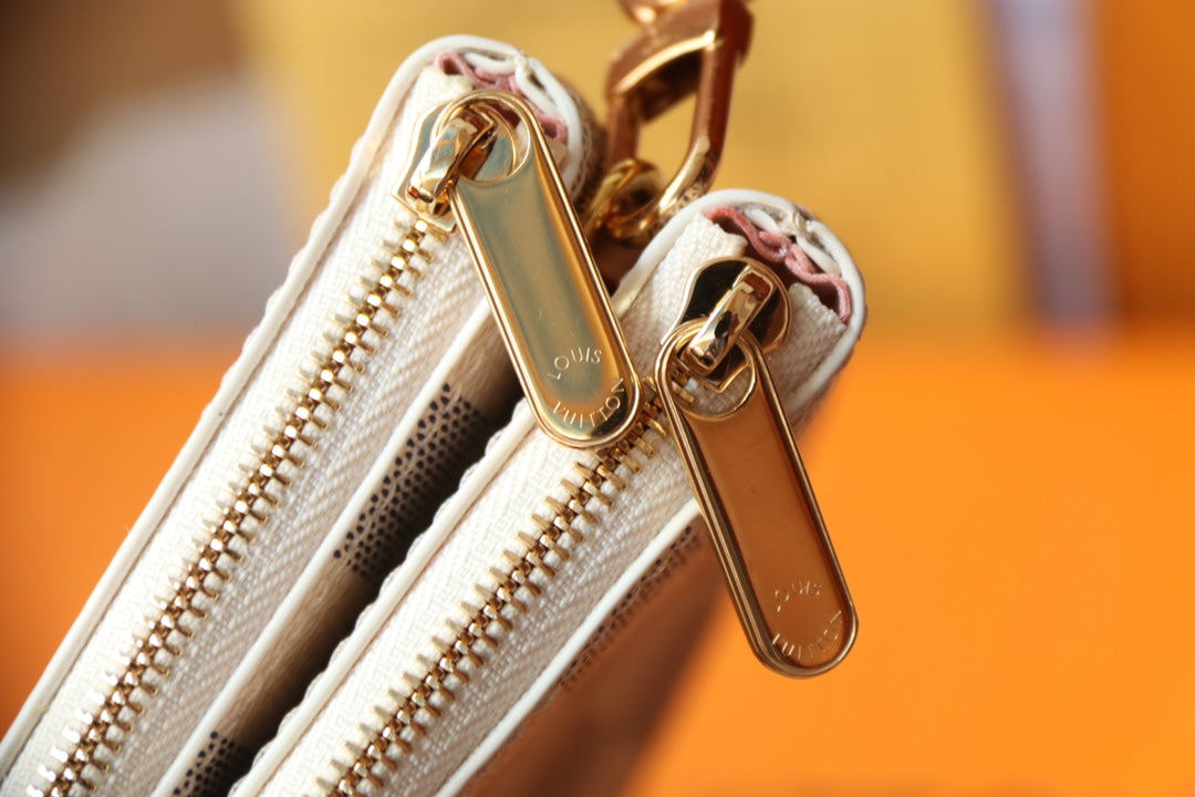 Louis Vuitton Félicie Pochette Damier Azur Canvas Crossbody Bag