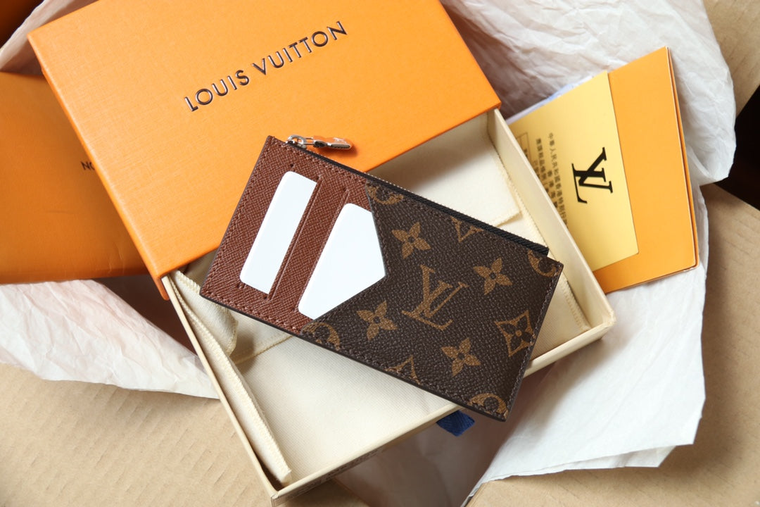 Louis Vuitton Monogram Card Holder with Original Gift Box