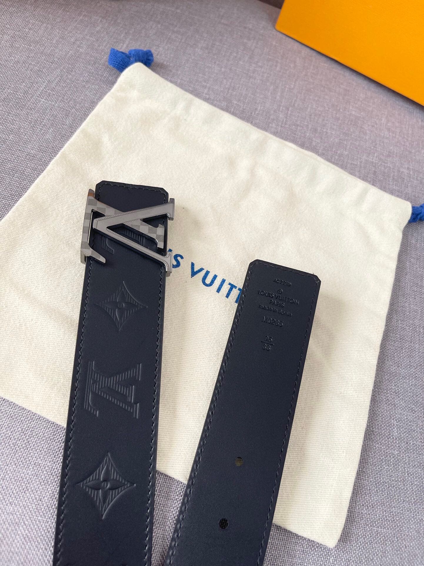Louis Vuitton LV Initiales 40mm Belt Monogram Eclipse Canvas Black with Silver Buckle