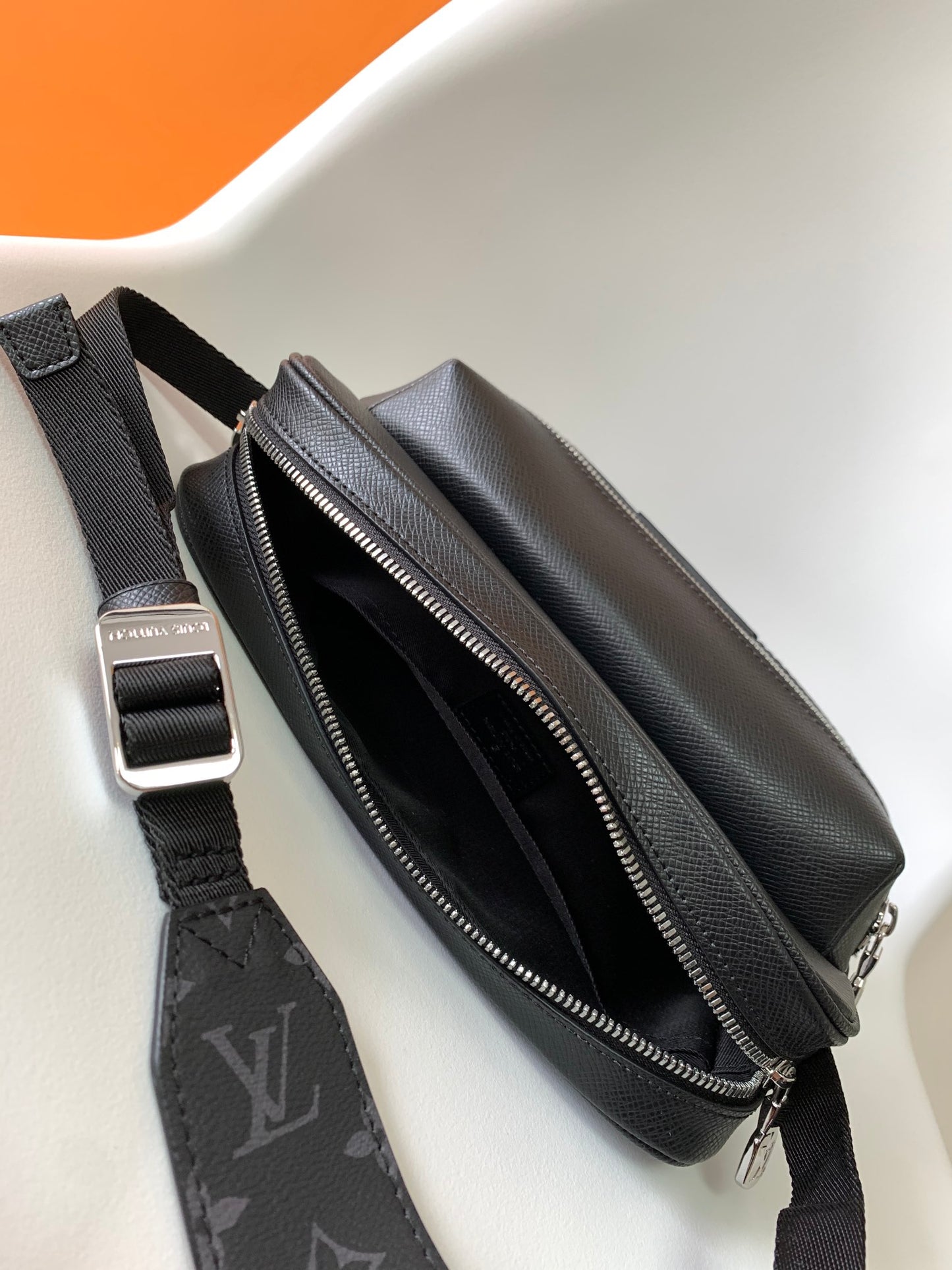 Louis Vuitton Outdoor Messenger Bag - Monogram Eclipse Canvas & Black Taiga Leather