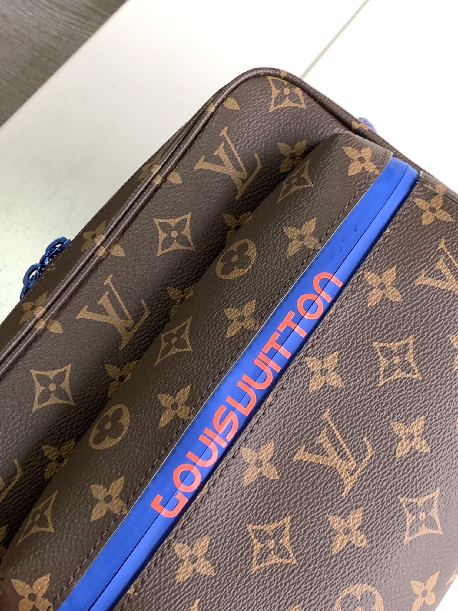 Louis Vuitton Monogram Outdoor Messenger Bag - Brown/Blue/Red