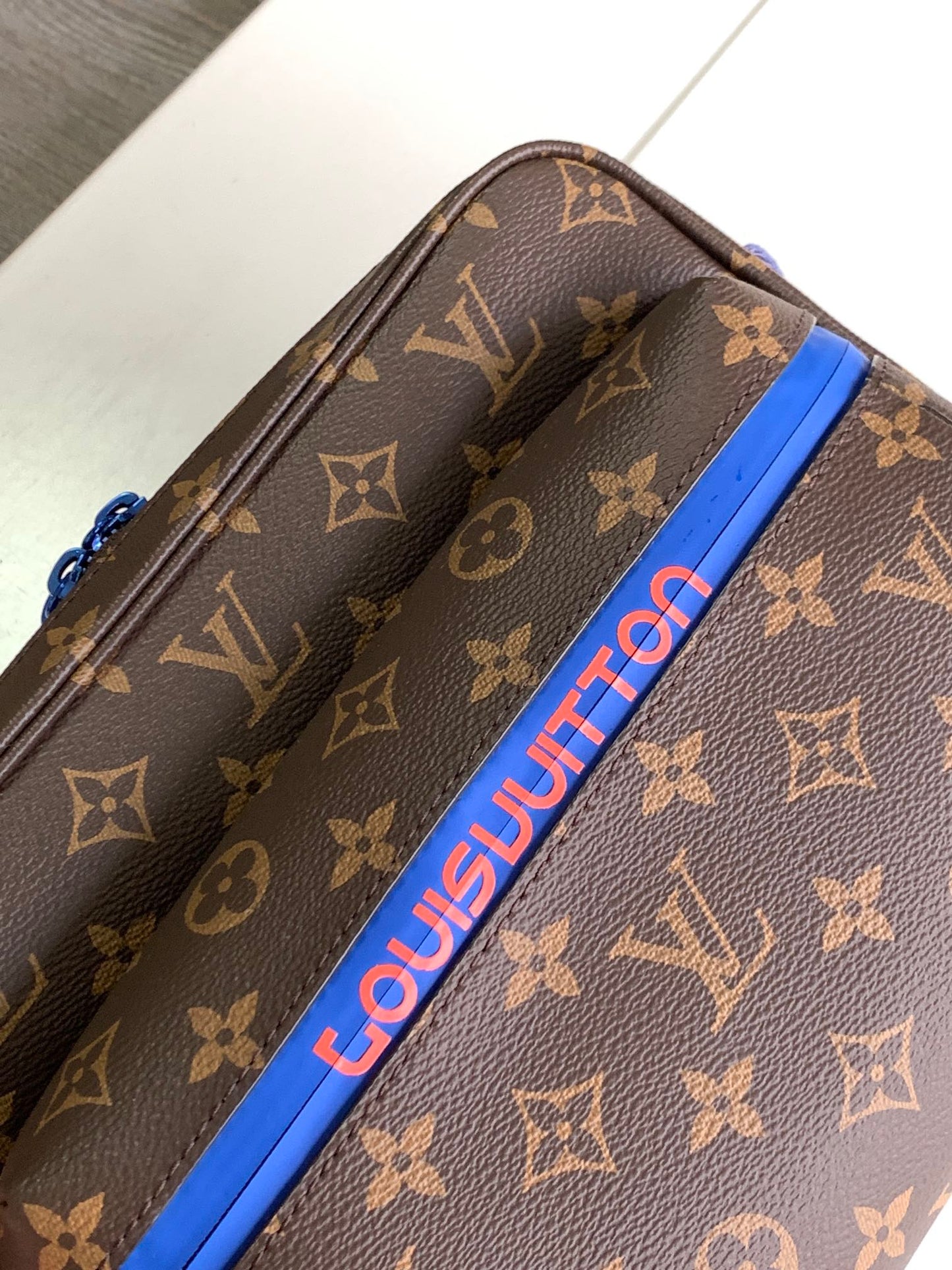Louis Vuitton Monogram Outdoor Messenger Bag - Brown/Blue/Red
