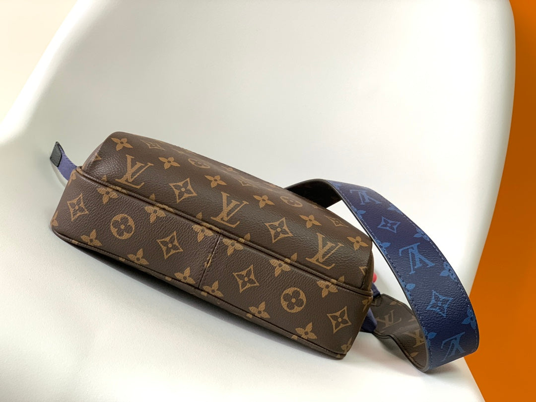 Louis Vuitton Monogram Outdoor Messenger Bag - Brown/Blue/Red