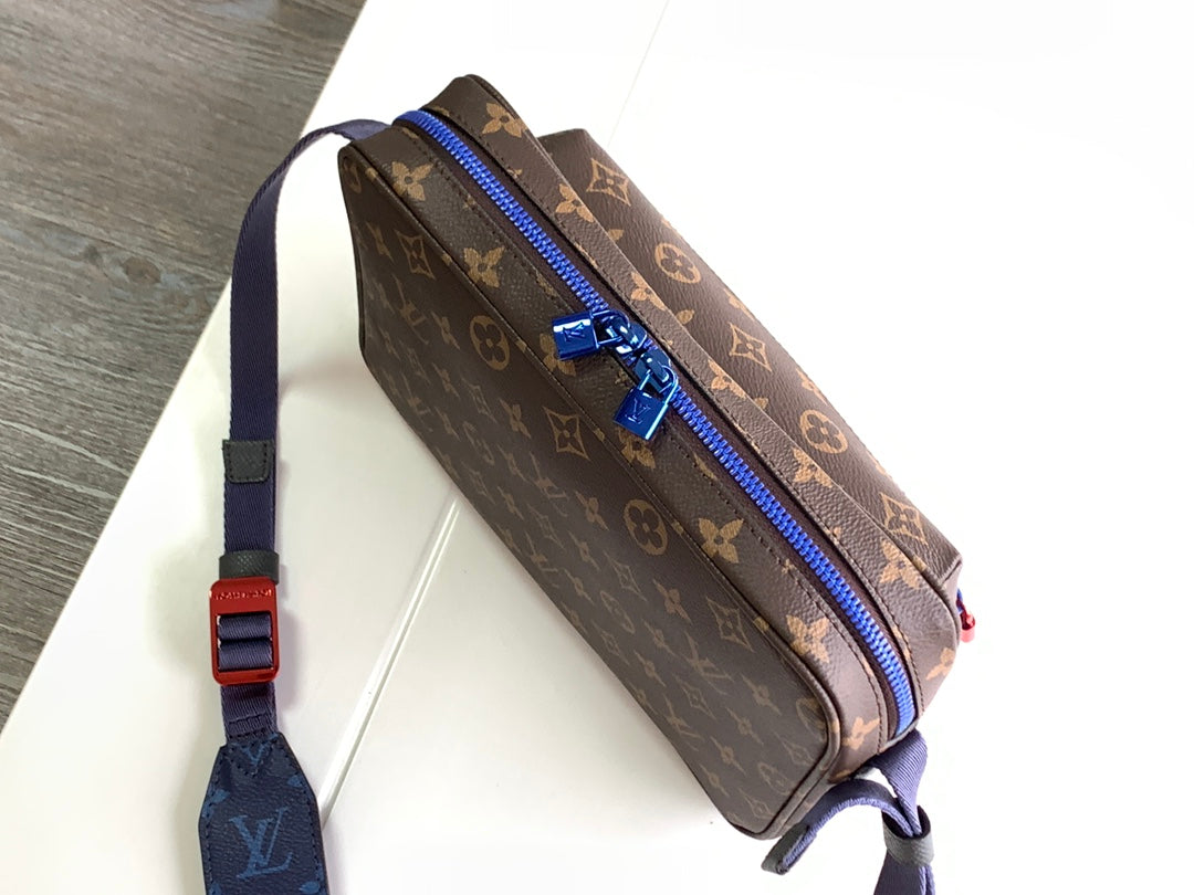 Louis Vuitton Monogram Outdoor Messenger Bag - Brown/Blue/Red