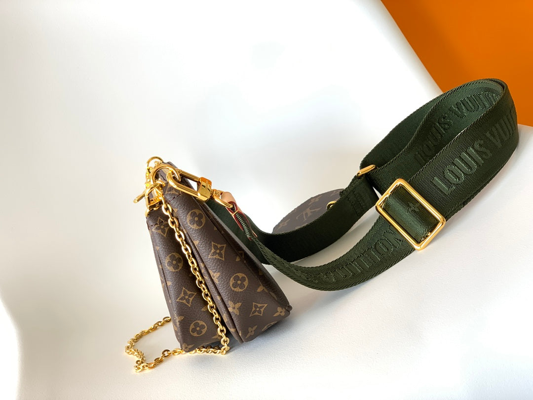 Louis Vuitton Multi Pochette Accessoires Monogram Canvas - Khaki Strap