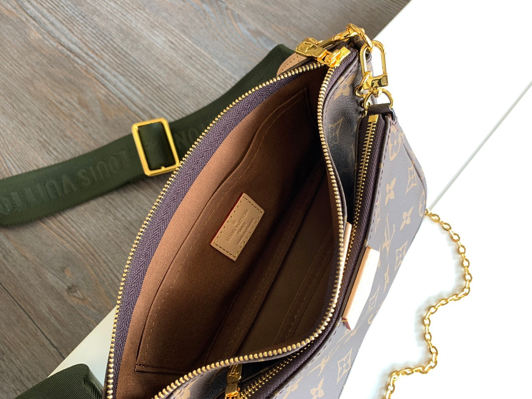 Louis Vuitton Multi Pochette Accessoires Monogram Canvas - Khaki Strap